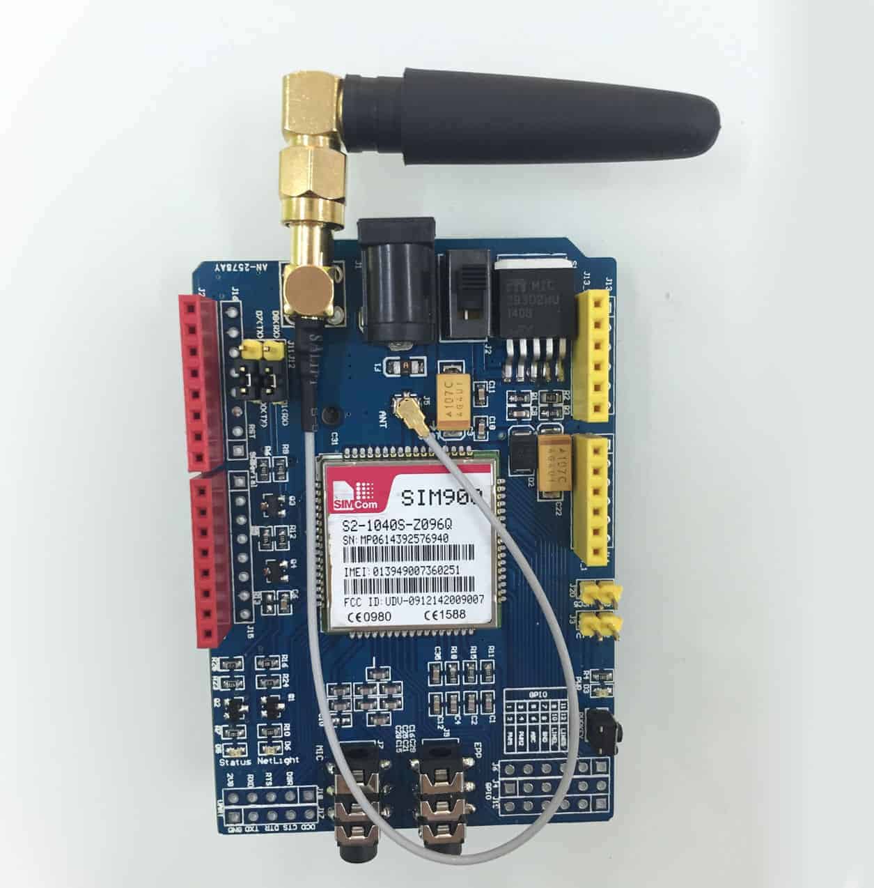 SIM900 GPRS GSM Shield Development Board Quad Band Module For Arduino 