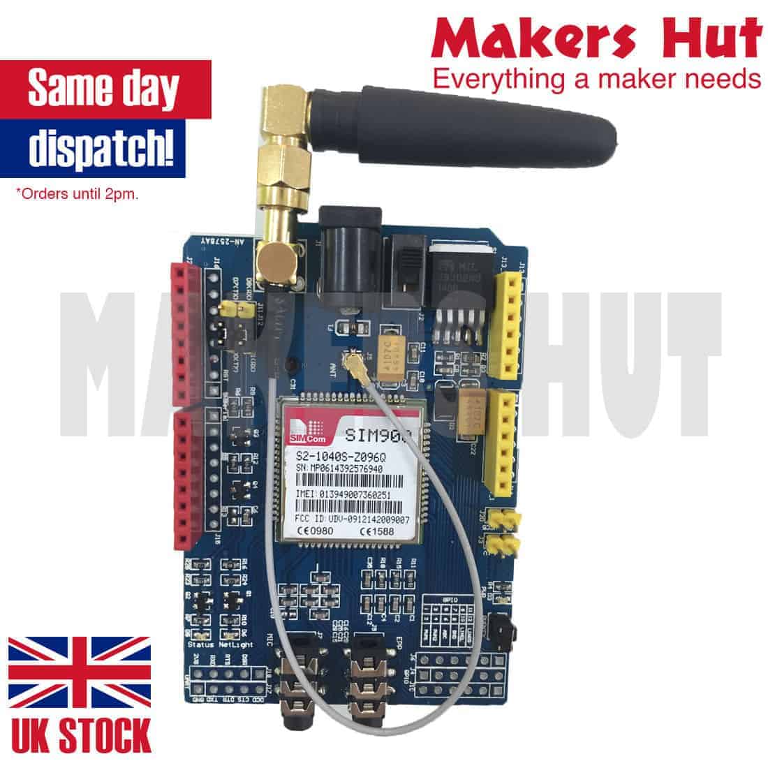 SIM900 GPRS GSM Shield Development Board Quad Band Module For Arduino 